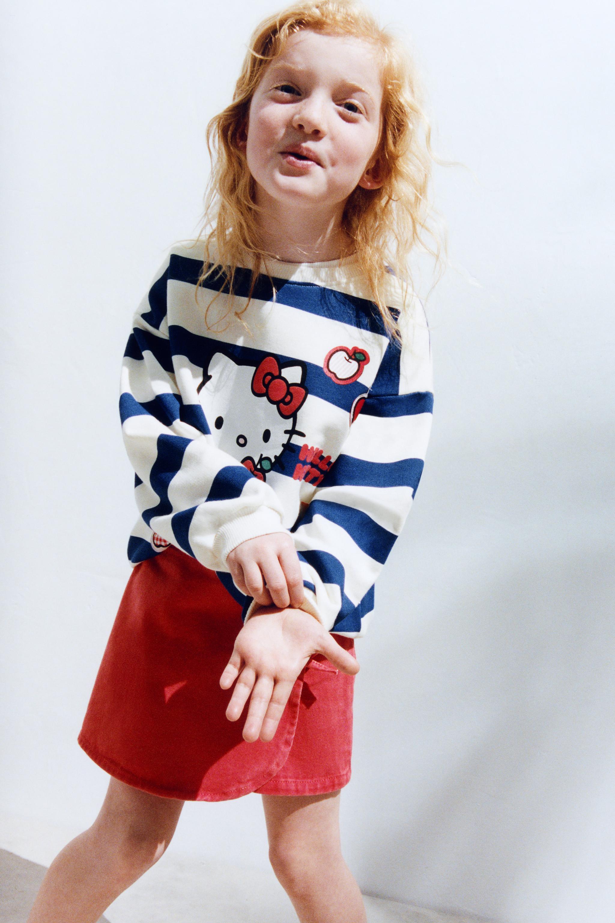JUPE-SHORT EN SERGÉ À LACETS